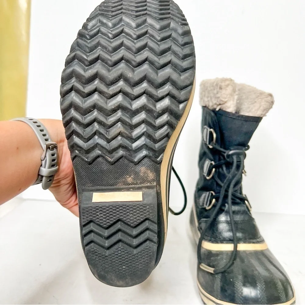 Sorel Yoot PAC 1964 Caribou Black Winter Snow Boots Insulated Waterproof Size 6